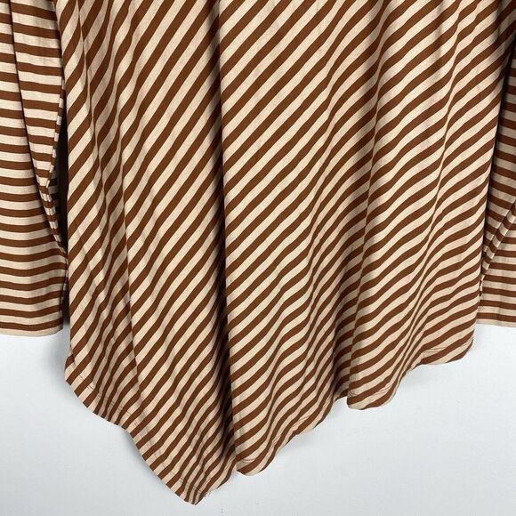 Chicos Tunic Top Womens Sz 2/ Large Long Sleeve Stripe Casual Fall Winter - Picture 3 of 5